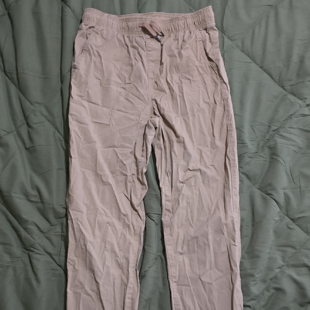 Falls Creek Tan Track Pants with Elastic Waistband